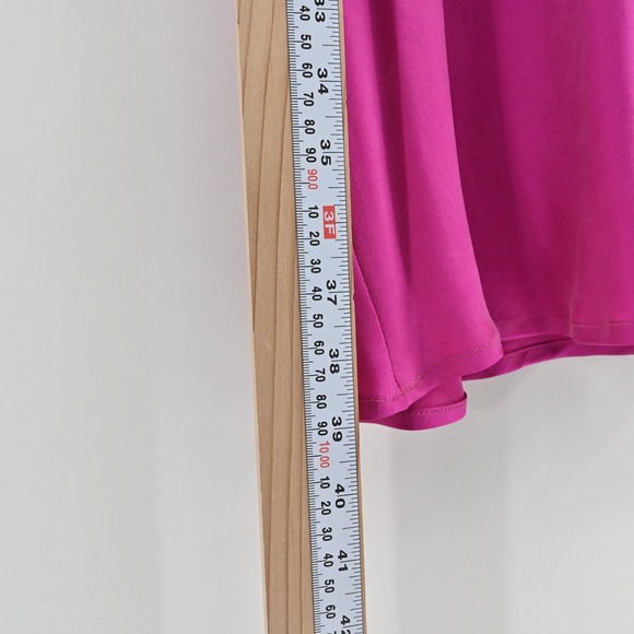 Vtg ABS Pink‎ Silk Dress Size 6 Draped Bust Romantic Cocktail Dopamine Y2k 90s - Picture 5 of 14